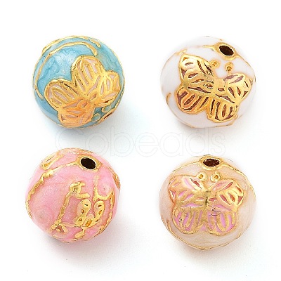 Alloy Enamel Beads ENAM-M008-29G-1