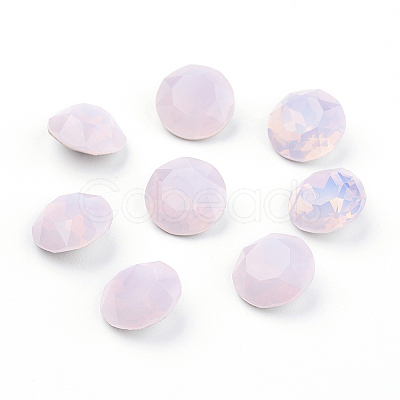 Pointed Back & Back Plated K9 Glass Rhinestone Cabochons X-RGLA-J012-10mm-395-1