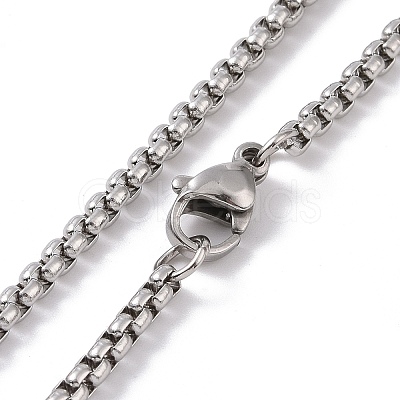 201 Stainless Steel Chain NJEW-C034-09P-1