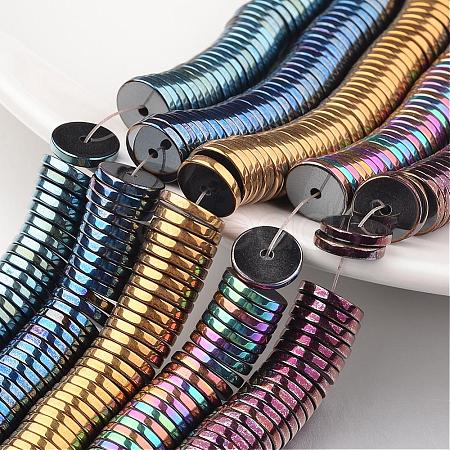 Electroplate Non-magnetic Synthetic Hematite Beads Strands G-F300-17A-1