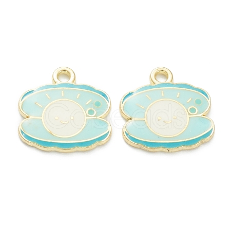 Alloy Enamel Pendants ENAM-I051-09LG-04-1