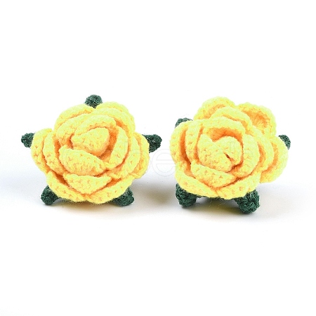 Cotton Knitting Artificial Flower DIY-P082-01H-1
