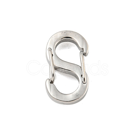 Non-Tarnish 304 Stainless Steel S Shaped Carabiner STAS-P358-01A-P-1