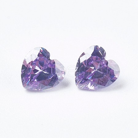 Cubic Zirconia Pointed Back Cabochons ZIRC-WH0001-C11-1