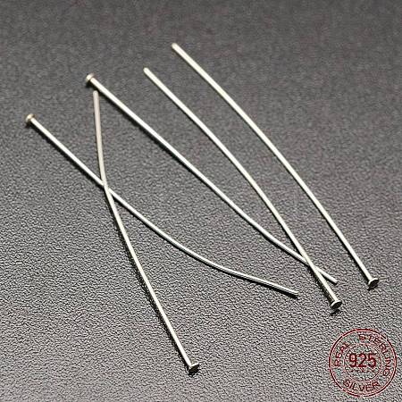 Sterling Silver Flat Head Pins X-STER-M030-C-01S-1