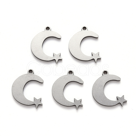 Non-Tarnish 201 Stainless Steel Charms X-STAS-N092-106-1