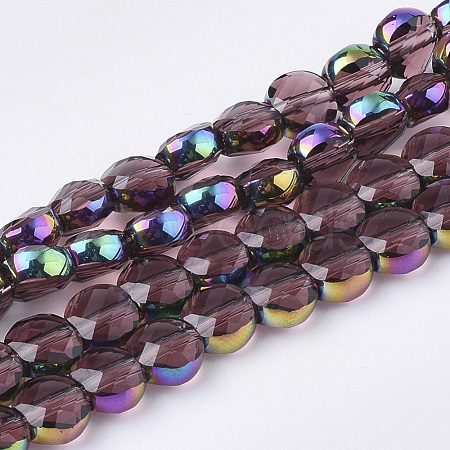 Electroplate Glass Beads Strands EGLA-S187-02C-1