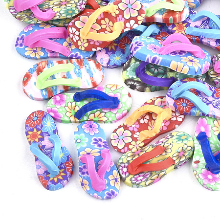 Handmade Polymer Clay Cabochons CLAY-S091-12-1
