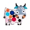 Cow Theme Acrylic Pendants, Cattle, 38x39x2mm, Hole: 1.4mm