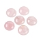 Natural Rose Quartz Cabochons, Half Round/Dome, 25x5.5mm