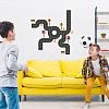 Translucent PVC Self Adhesive Wall Stickers STIC-WH0015-166-4