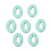 Opaque Spray Painted Acrylic Linking Rings OACR-T024-01-I09-1
