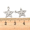 304 Stainless Steel Charms STAS-L022-035P-3