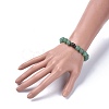 Natural Green Aventurine Round Beads Stretch Bracelets BJEW-JB04179-02-5