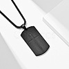 Stainless Steel Military Tag Necklaces KD7278-3-1