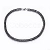 304 Stainless Steel Curb Chain Necklaces NJEW-H493-11AS-1