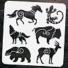 PET Hollow Out Drawing Painting Stencils DIY-WH0391-0303-3