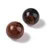 Natural Mahogany Obsidian No Hole Sphere Beads G-K353-04A-24-2