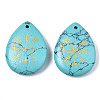 Synthetic Turquoise Pendants G-T122-72H-2