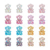 80Pcs 8 Colors Transparent Acrylic Pendants MACR-PJ0001-07-11