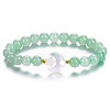 Natural Green Aventurine Stretch Bracelet PW-WG14959-03-1