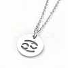 Non-Tarnish 304 Stainless Steel Pendant Necklaces NJEW-E147-10P-1