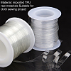  2 Rolls 2 Styles Invisible Stretchy TPU Plastic Transparent Elastic Strap EW-NB0001-09-4