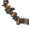 Natural Tiger Eye Anklets AJEW-AN00592-03-3
