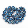 Electroplate Non-magnetic Synthetic Hematite Beads Strands G-N0322-03C-2