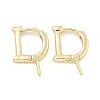 Brass Hoop Earring Findings KK-S386-03G-1