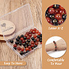 2 Sets 2 Colors Natural Black Agate & Red Agate Beads G-TA0001-46-14