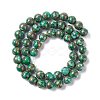 Assembled Synthetic Pyrite and Dyed Howlite Beads Strands G-K317-A03-03-4
