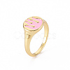 Alloy Enamel Wide Band Rings RJEW-N034-002A-RS-3