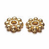 Alloy Daisy Spacer Beads X-TIBEB-S039-064G-RS-1