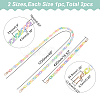 WADORN 2Pcs 2 Style Opaque Jelly Style Acrylic Curb Chain Bag Straps DIY-WR0002-49-2