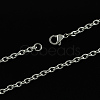 304 Stainless Steel Cable Chains Necklaces STAS-S029-03-2
