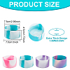 BENECREAT 4Pcs 4 Colors Silicone Anti-Slip Cup Bottom Sleeve Covers AJEW-BC0002-22-2