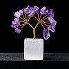 Natural Amethyst Chips Tree of Life Decorations PW-WG21303-01-1