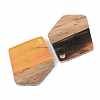 Resin & Walnut Wood Pendants X-RESI-S389-033A-A01-2