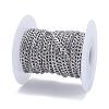 304 Stainless Steel Twisted Chains for Men's Necklace Making CHS-K001-86-6