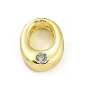 Rack Plating Brass Cubic Zirconia Beads KK-L210-008G-O-1