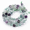 Natural Fluorite Beads Strands G-S376-001A-2