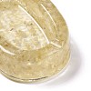 Resin with Natural Citrine Chip Stones Ashtray DJEW-F015-03G-2