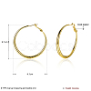 Brass Big Hoop Earrings EJEW-BB16613-G-3
