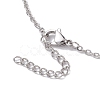 3 Pcs Crystal Stone Cage Pendant Necklaces NJEW-JN04751-01-6