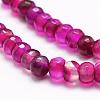 Faceted Natural Agate Beads Strands G-F344-22A-3