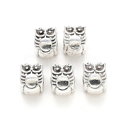 Tibetan Style Alloy European Beads TIBE-N006-66AS-LF-1