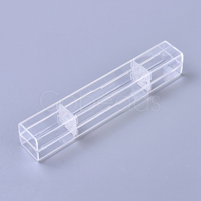 Transparent Plastic Tattoo Pen Storage Box X-ODIS-WH0005-37-1