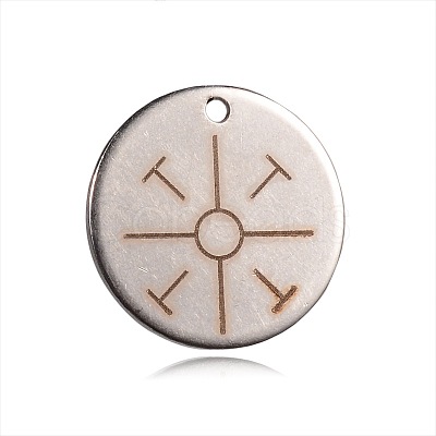 Non-Tarnish Spray Painted Stainless Steel Charms STAS-F092-07P-1