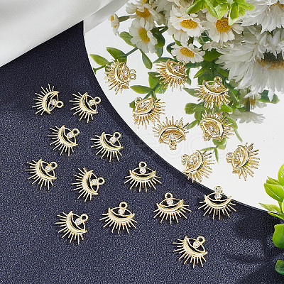 SUNNYCLUE 30Pcs Rack Plating Alloy Pendants FIND-SC0003-86-1